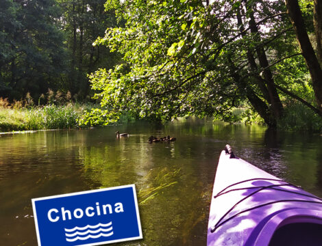 Chocina – rzeka wielu zakrętów i mostków.