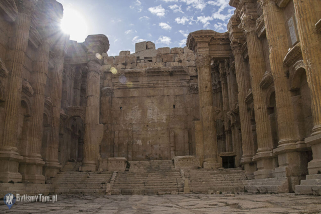 Baalbek - komplekst świątyń rzymskich - świątynia Bachusa
